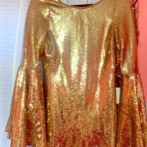 Gold Sequin Dress